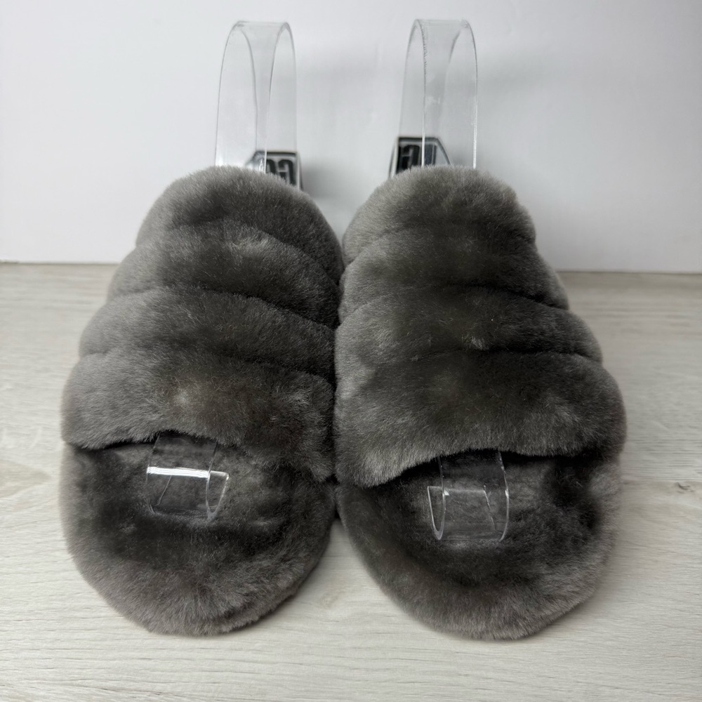 UGG Big Kids' Fluff Yeah Slide 1098494K Size 2 - Picture 3 of 7